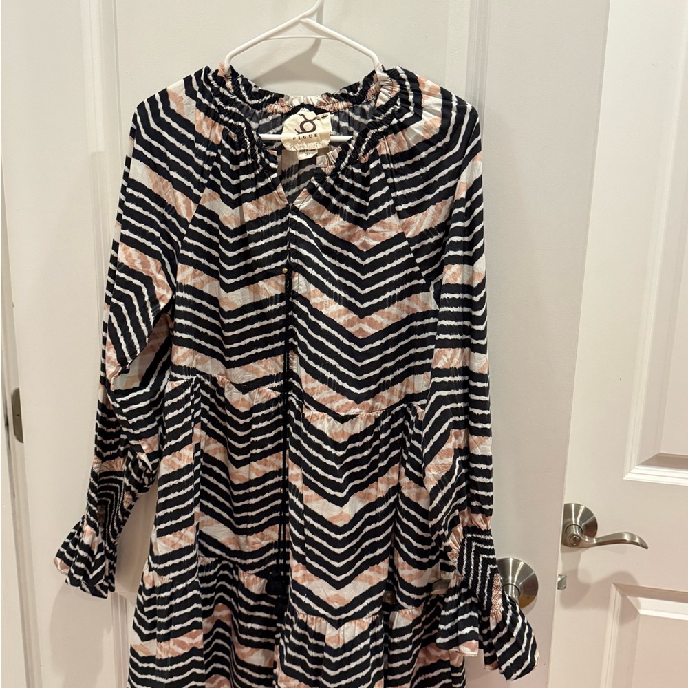Chic Chevron Patterned Dress
